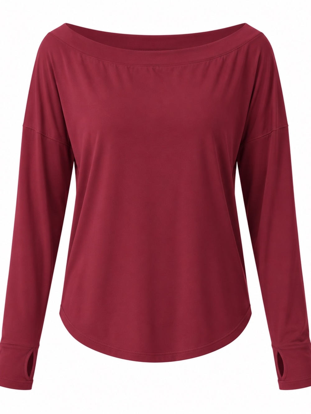 Halara One Shoulder Long Sleeve Yoga Sports Top Women’s XL Tibetan Red NWT